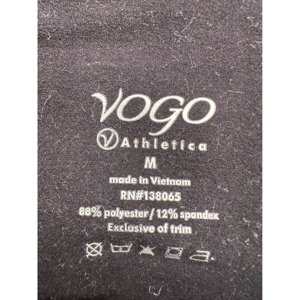 Vogo‎ Athletica Leggings Women Medium Blue Camo Excellent High Rise Activewear